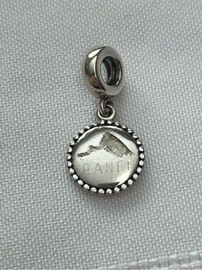 Pandora sterling silver Banff mountain charm 
925